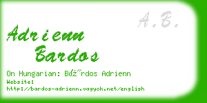 adrienn bardos business card